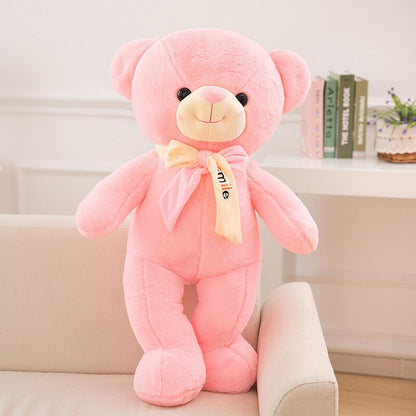 Plush Toy Bow Tie Bear Smiling Bear Teddy BearDoll Pillow Kids Girls Popular Valentine Birthday Gift
