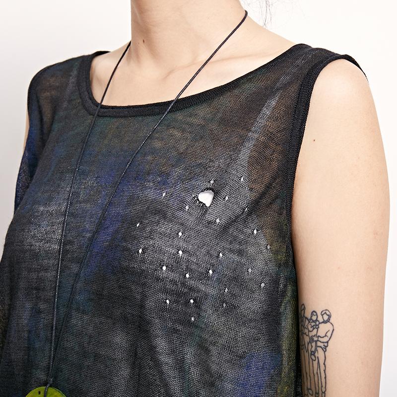 Print Casual Cotton Linen Sleeveless Top