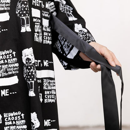 Printed Casual Lacing Comfortable Loose Fashion Dress