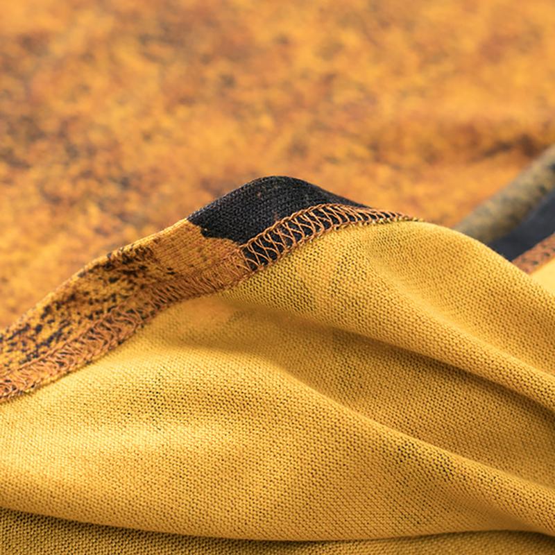 Printed Irregular Loose Soft Two Piece Suit