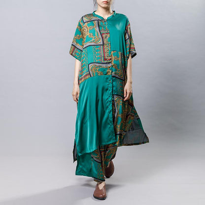 Printed Silky Soft Long Shirt And Wide Leg Pants
