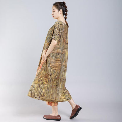 Printed Spliced Casual Comfortable Two Piece Suit