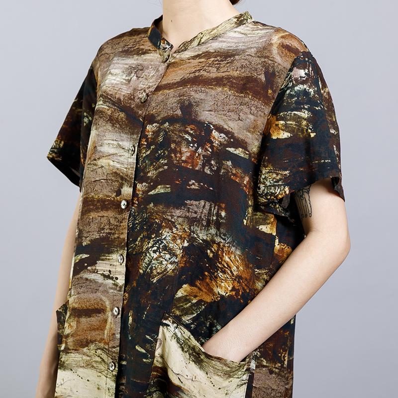 Printed Split Casual T-Shirt And Pants