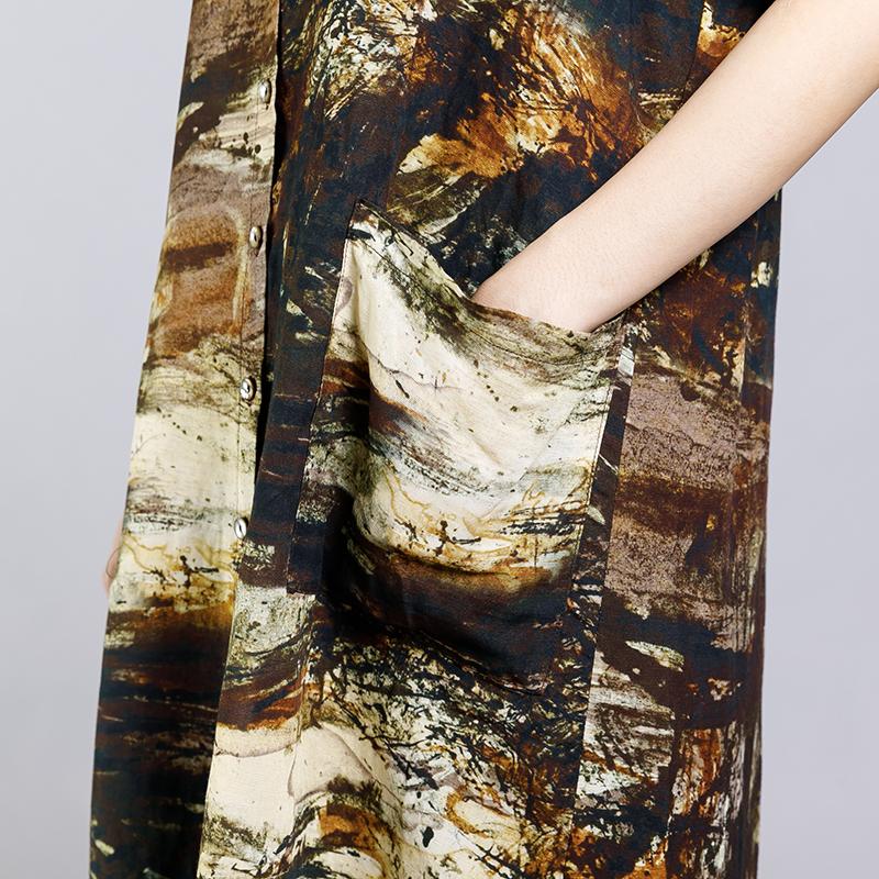 Printed Split Casual T-Shirt And Pants