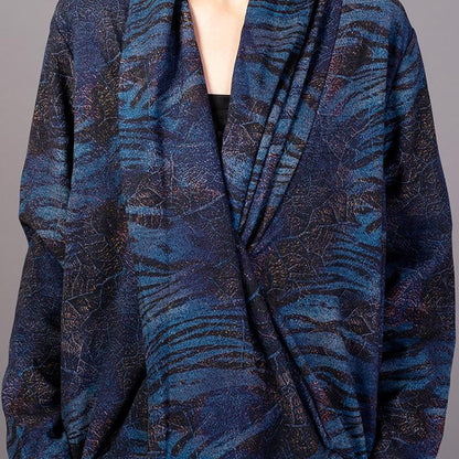 Printed Split Hem Retro Loose Dress