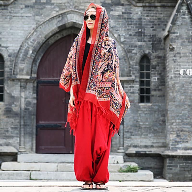 Printed Tassel Sunscreen Soft Comfortable Scarf