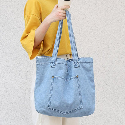 Pure Color Casual Classical Tote Bag