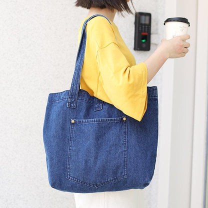 Pure Color Casual Classical Tote Bag