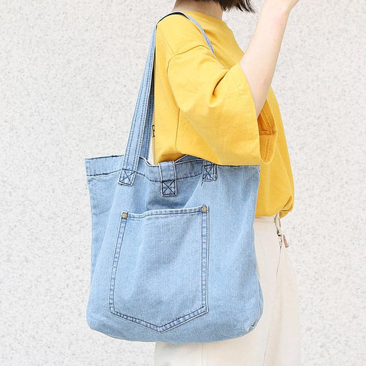 Pure Color Casual Classical Tote Bag