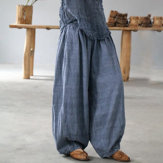 Pure Color Retro Soft Comfortable Loose Bloomers