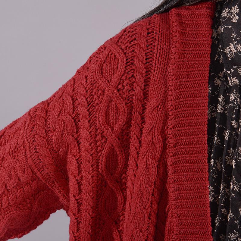 Pure Color Single Breasted Warm Sweater