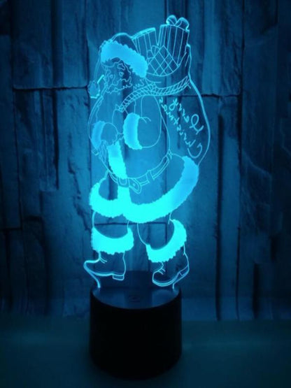 3D Lamp Santa Color Switch Christmas Decoration Light