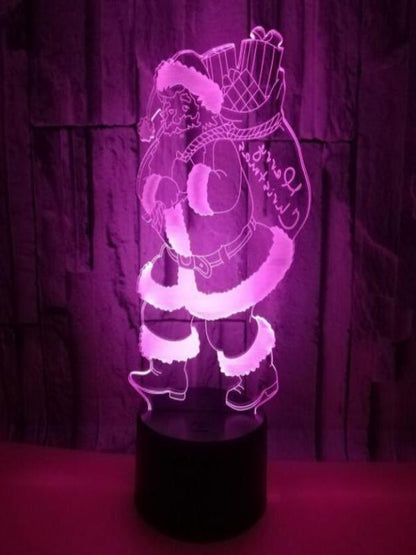 3D Lamp Santa Color Switch Christmas Decoration Light