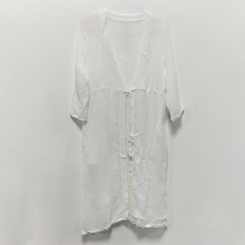 Women Casual V-neck Lacing Summer Top