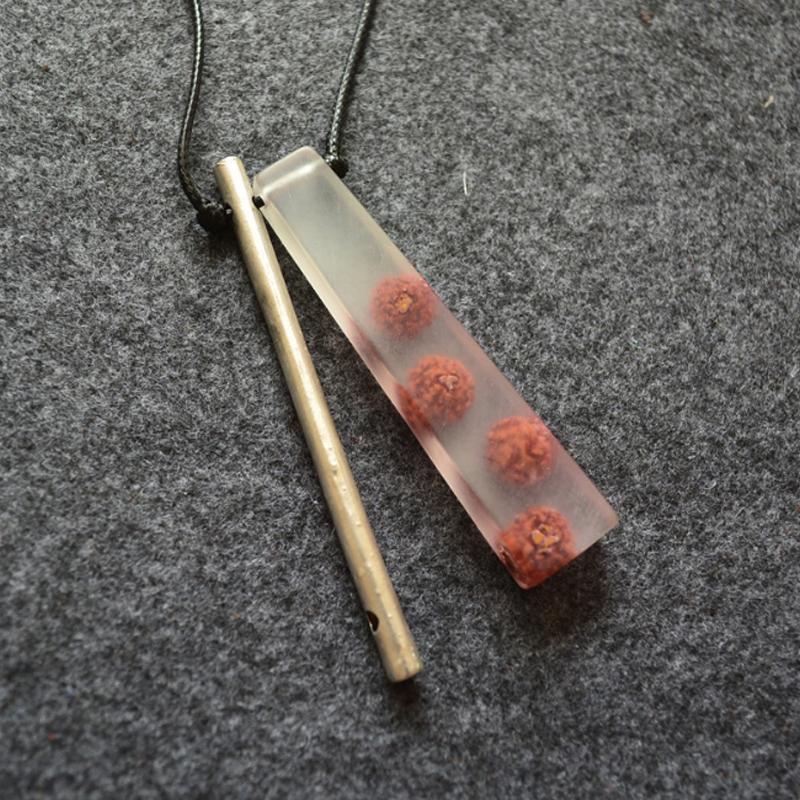 Resin Women Flower Casual Pendant Necklace