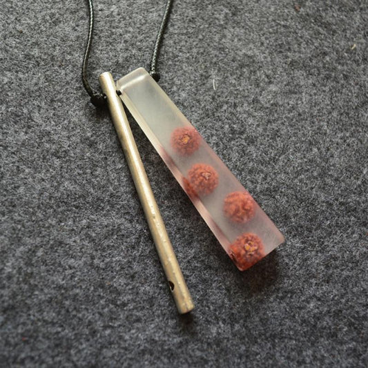 Resin Women Flower Casual Pendant Necklace