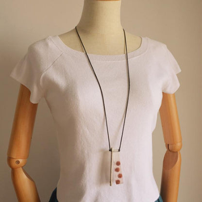 Resin Women Flower Casual Pendant Necklace