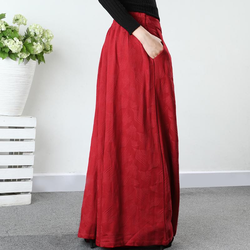 Retro Beautiful Jacquard Wide Leg Pants