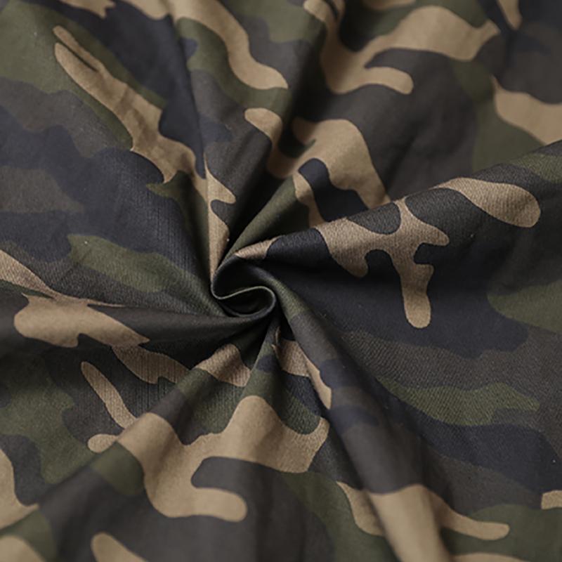 Retro Camouflage Polo Collar Loose Shirt Dress