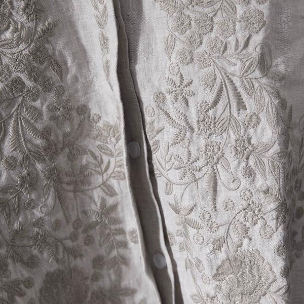 Retro Cotton Embroidered Women Loose Shirt