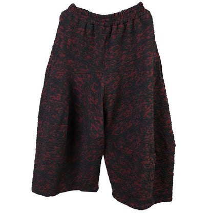 Retro Personality Jacquard Wide Leg Pants