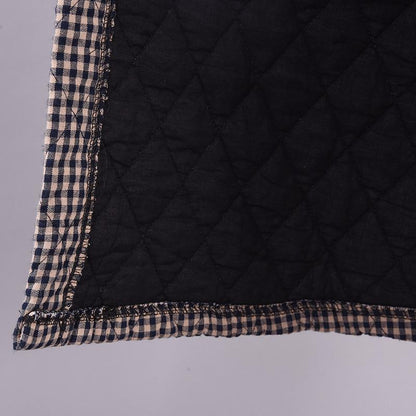 Retro Plaid Winter Warm Cotton-padded Jacket