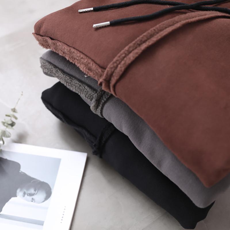 Retro Plus Velvet Warm Hooded Sweatshirt