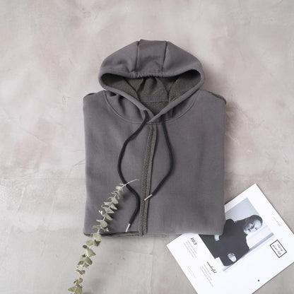 Retro Plus Velvet Warm Hooded Sweatshirt