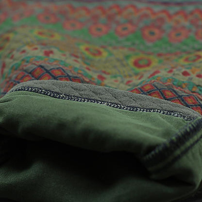 Retro Printed Warm Cotton-padded Harem Pants