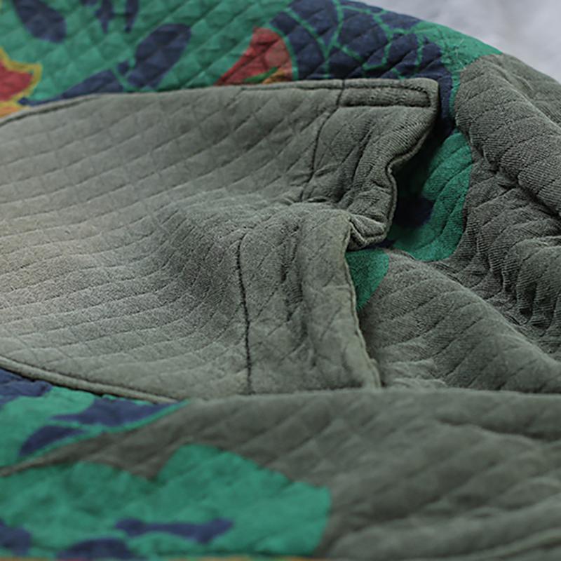 Retro Printed Warm Cotton-padded Harem Pants