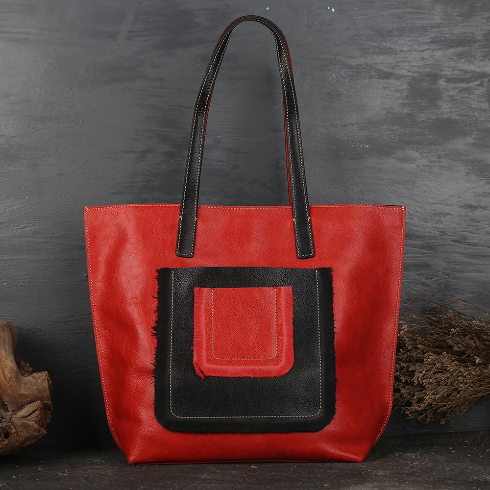 Retro Square Magnetic Buckle Shoulder Bag