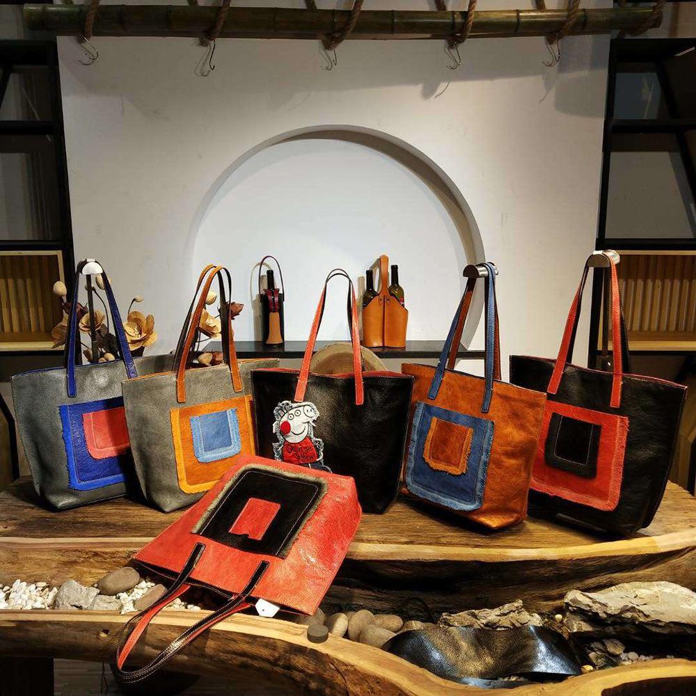 Retro Square Magnetic Buckle Shoulder Bag