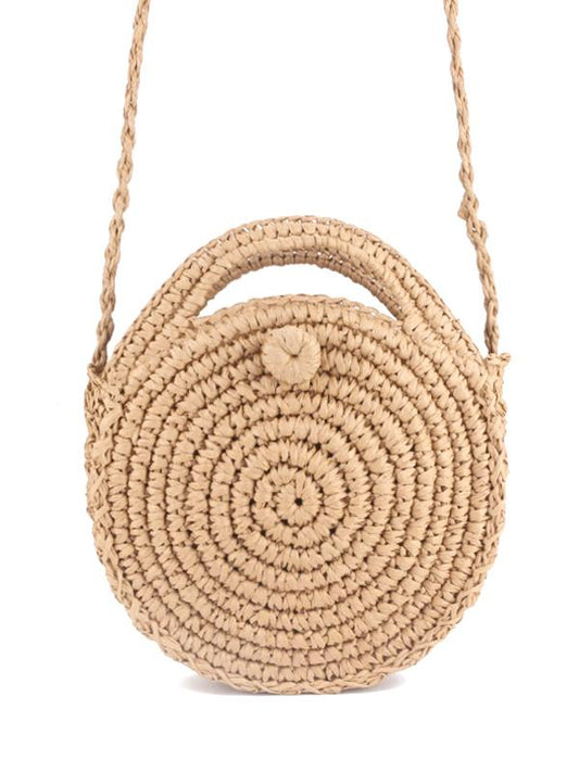 Handmade Straw Plaited Article Bohemia Bag