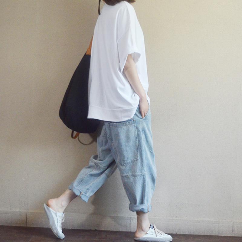 Round Neck Cartoon Loose Casual T-Shirt