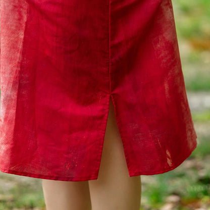 Round Neck Short Sleeve Casual Pockets Women Dress