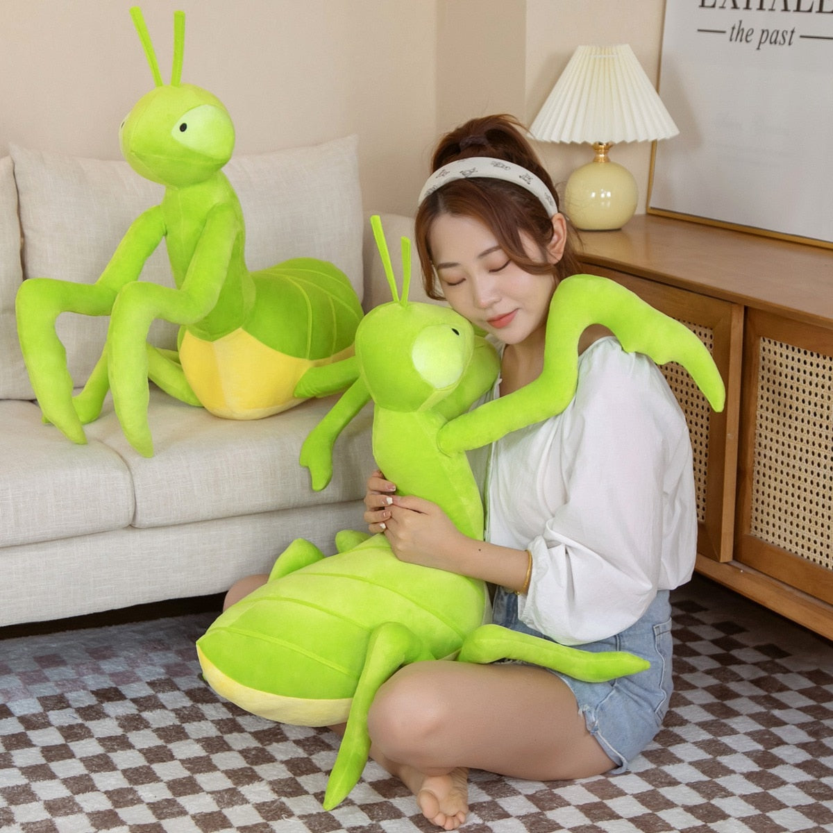 Simulation Green Mantis Plush Stuffed Animal Plush Toy Soft Toy Stuffed Toy Cuddly Toys Gifts for Kids