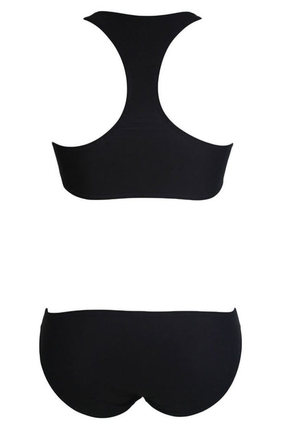 Vintage Print Sexy Low Waist Two-Piece Swimsuit