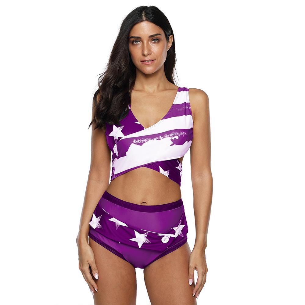 Sexi xxxl bikini swimwear two piece set swimwear white swimwear elastic rubber band - Zebrant