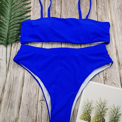 Sexy High Waist Bikini Set Swimsuit Popular Swimming Suit Biquini - Zebrant
