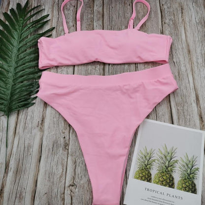 Sexy High Waist Bikini Set Swimsuit Popular Swimming Suit Biquini - Zebrant