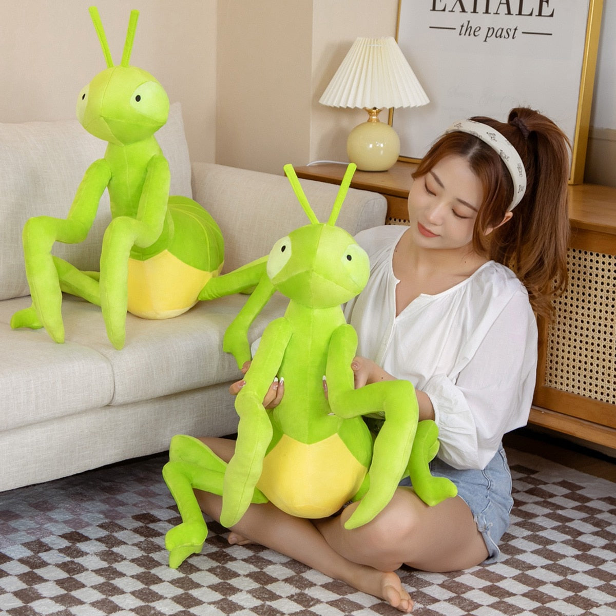 Simulation Green Mantis Plush Stuffed Animal Plush Toy Soft Toy Stuffed Toy Cuddly Toys Gifts for Kids