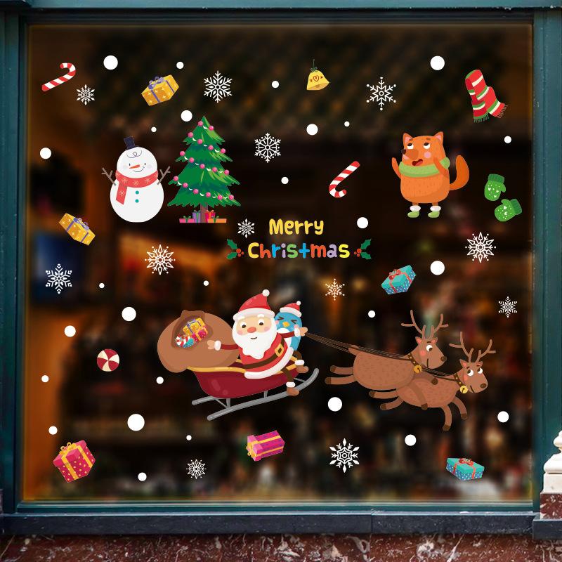 Shop Glass Window Door Decoration-Wall Sticker