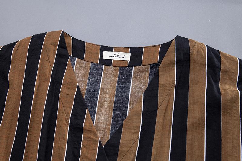 Short Sleeve Loose V-neck Commuter Dress