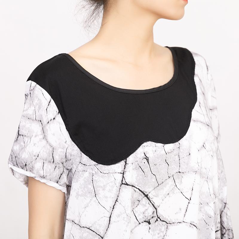 Short Sleeve Summer Casual Pockets White Dress