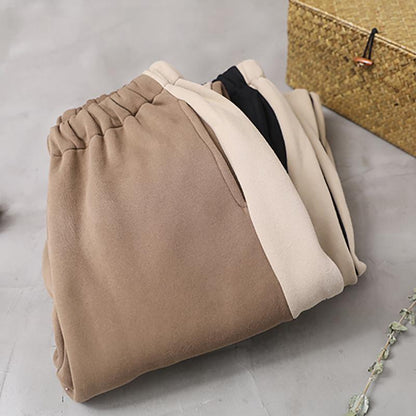 Side Stripe Loose Comfortable Warm Pants