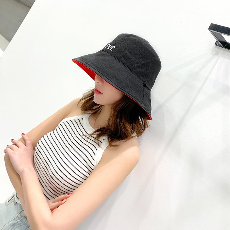 Simple Letter Printed Sunscreen Sun Hat