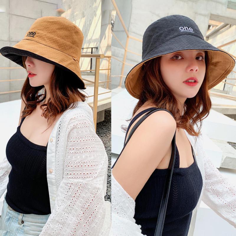 Simple Letter Printed Sunscreen Sun Hat