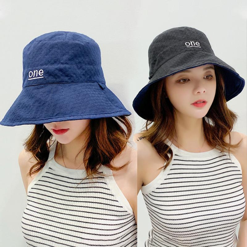 Simple Letter Printed Sunscreen Sun Hat