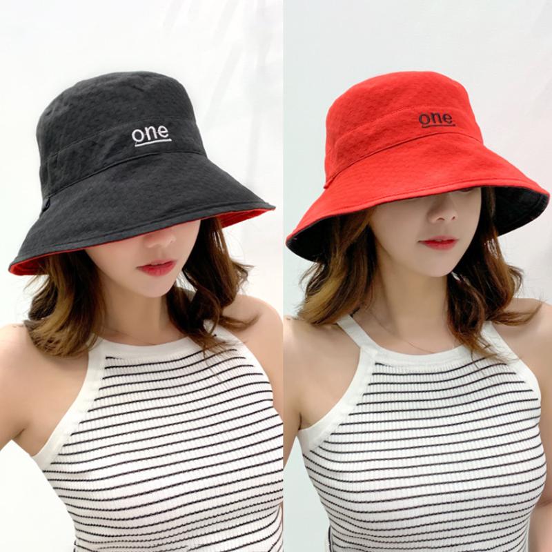 Simple Letter Printed Sunscreen Sun Hat