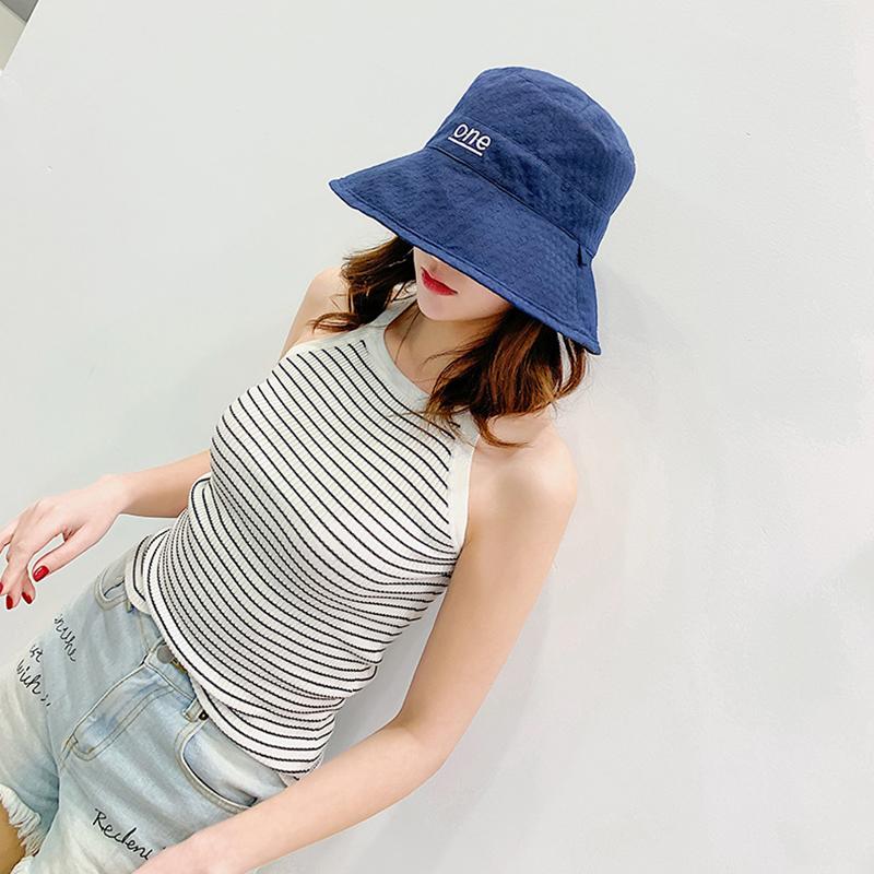 Simple Letter Printed Sunscreen Sun Hat